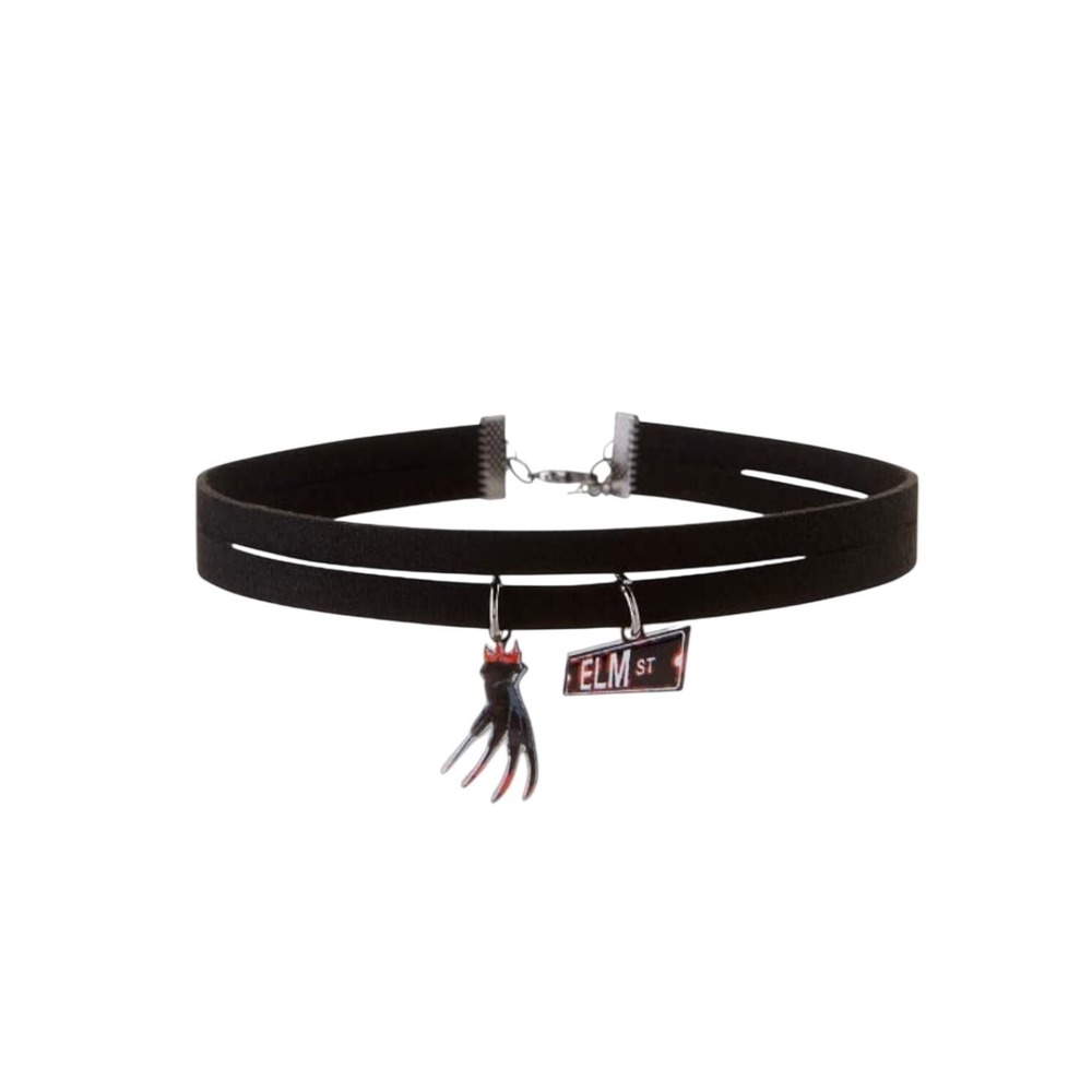 Bioworld A Nightmare on Elm Street Freddy Krueger Choker Necklace Black New